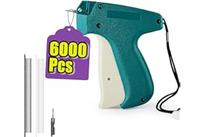 YALLMISYWELL Mini Stitch Gun for Clothes, Quick Clothing Fixer, Micro Tagging Gun for Clothing, Sewing Kit Includes 6000 Pcs Micro Fasteners, 2 Micro Needles, 1 Handheld Quick Stitch Sewing Gun