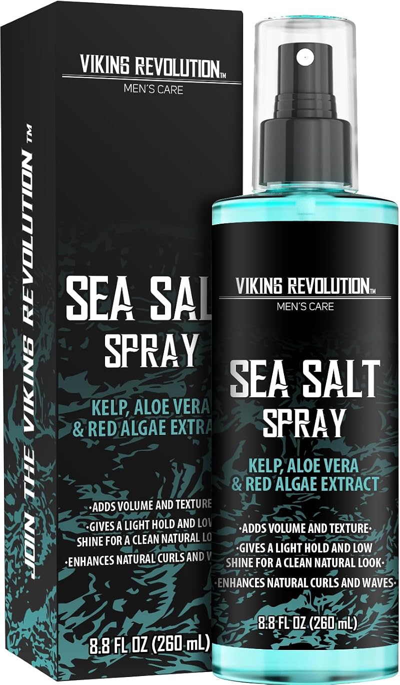 VIKING Sea Salt Spray for Men - Hair Texturizer w/ Kelp Aloe Vera