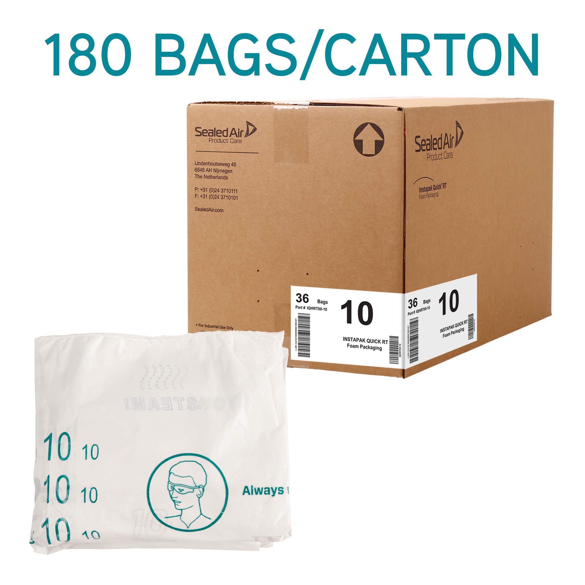 Sealed Air Instapak Quick RT 10 Heavy Duty Expandable Foam Bag, For 8