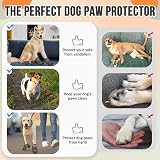 SlowTon Dog Boots Waterproof Non Slip Paw Protectors Reflective Strips view 7