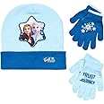 Disney Girls Frozen Winter Hat and 2 Pair Gloves or Mittens (Age 2-7)
