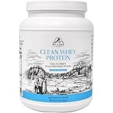 Mt. Capra Clean Whey Protein | Grass-Fed Undenatured Goat Whey Protein Powder | 24 g Protein Per Serving, All Natural, Non-GMO, High in Branch Chain Amino Acids | Unsweetened | 15 Servings - 16 oz