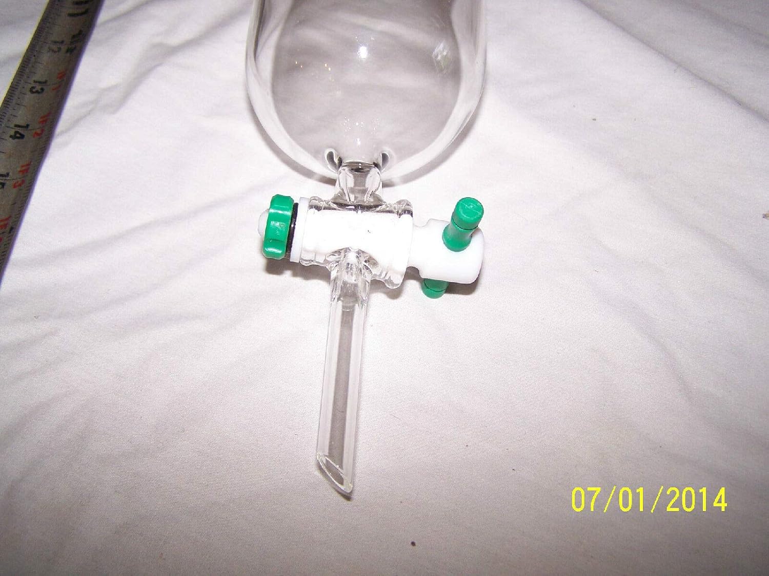 labtechsales Lab Glassware Chromatography Column 2000ml Reservoir 35/20