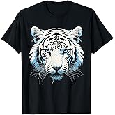 White Tiger Blue Eyes Wild Cat Animal T-Shirt