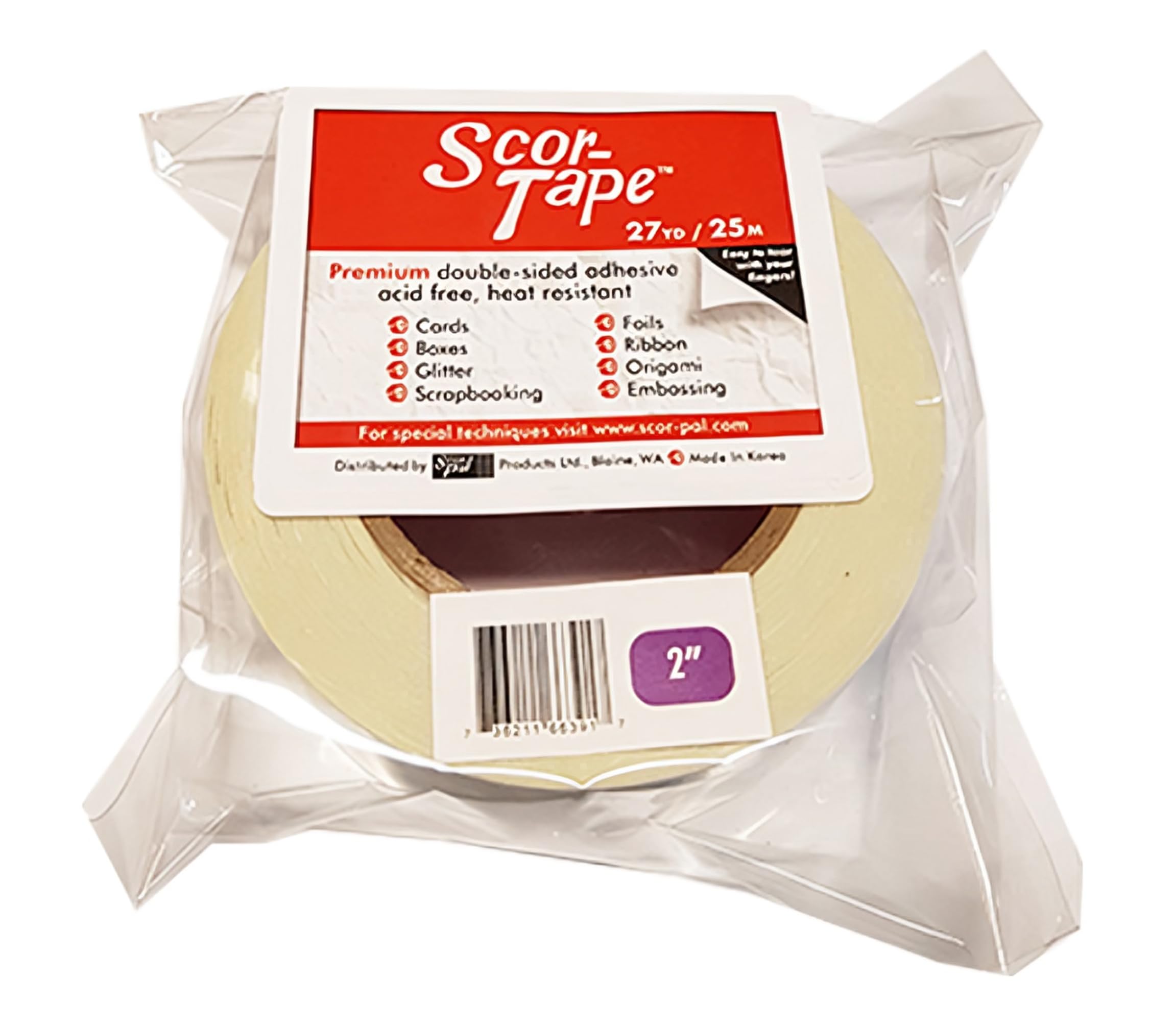 Scor-Pal Scor-Tape, 2 inch x 27 yd