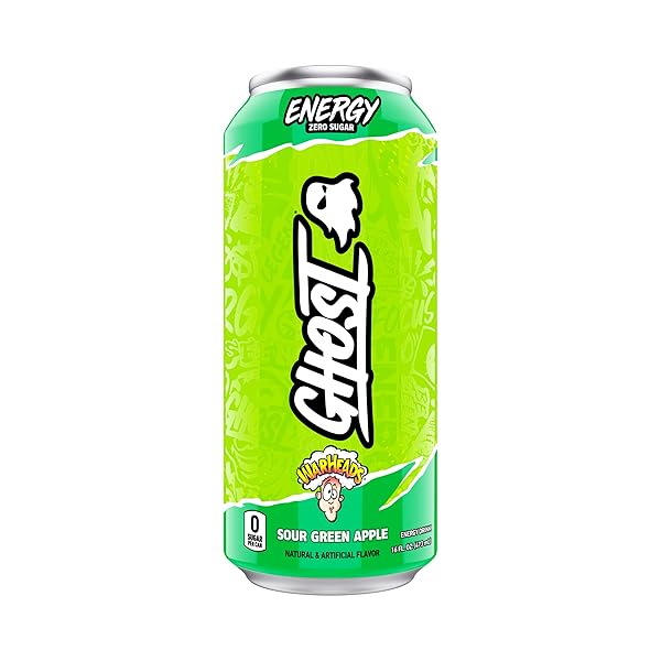 GHOST ENERGY DRINK – SINGLE CAN, WARHEADS SOUR...