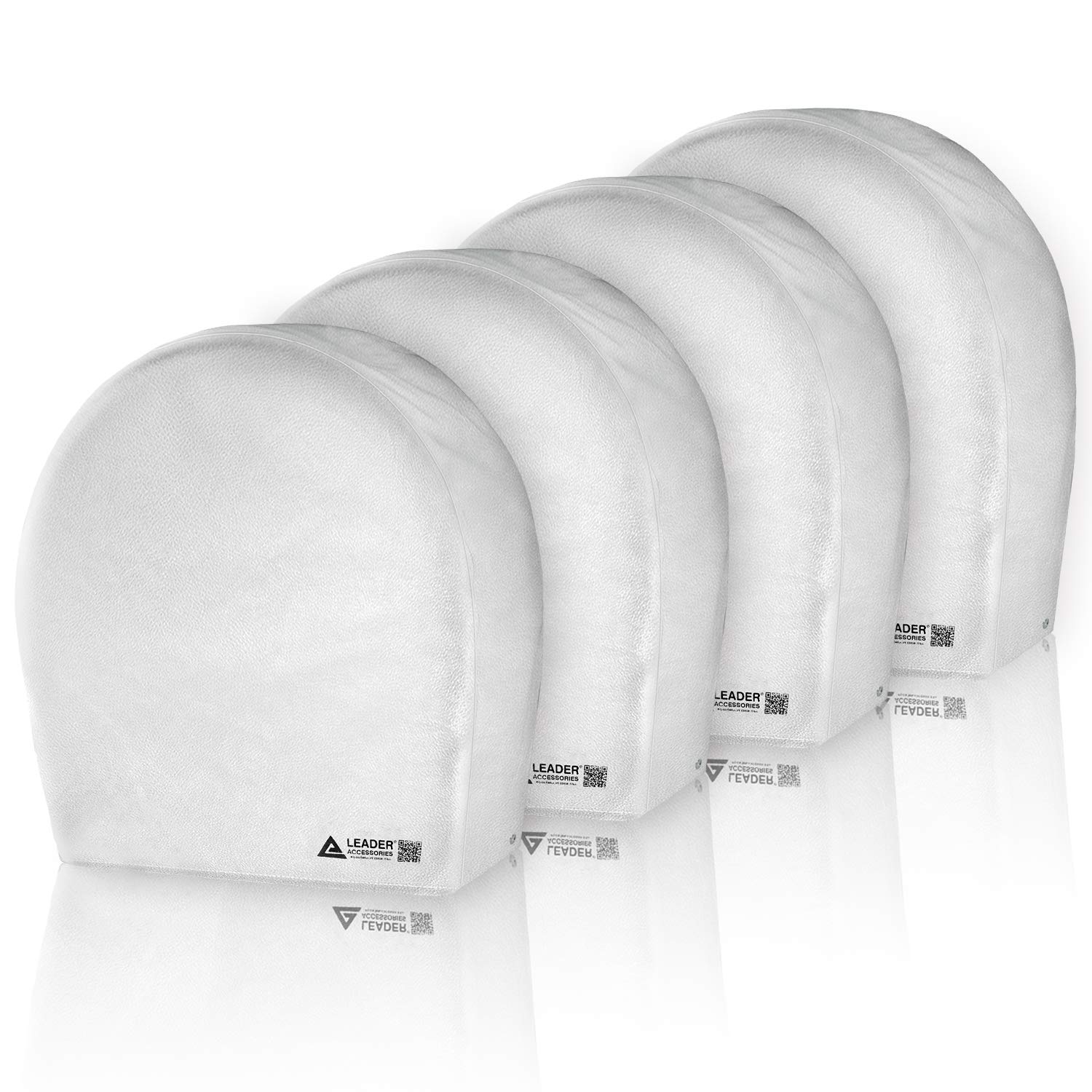 Leader Accessories Tire Covers Set of 4 RV Wheel Covers Fits 24"-26.5" Diameter Camper Car Trailer T