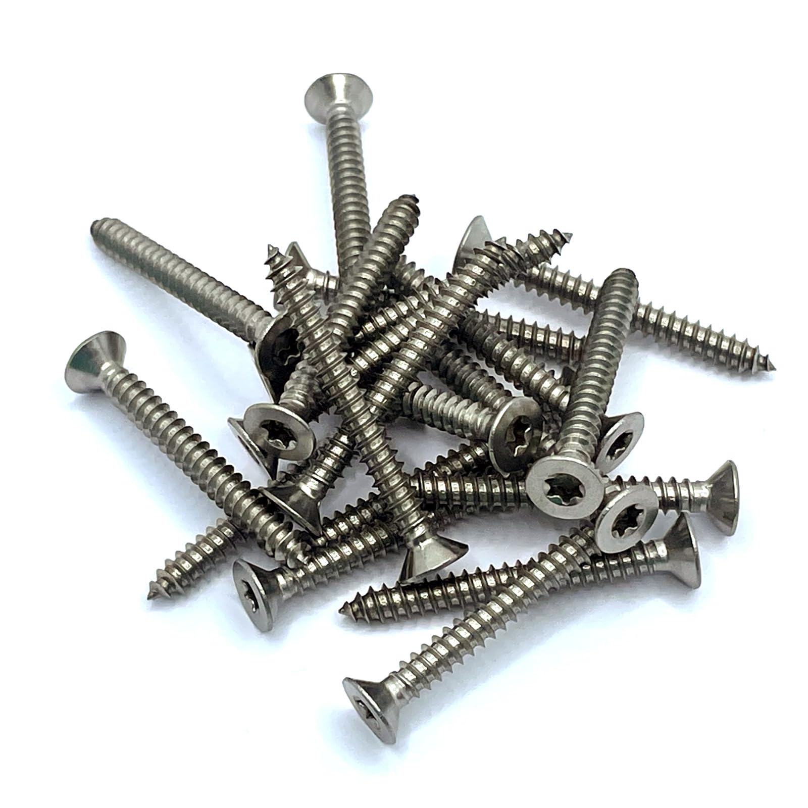 4.2mm x 38mm Torx Countersunk Self Tapping Screw ISO14586 A4 (316) Stainless Steel (Pack of 20)