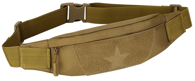 DCCN Taktische Hüfttasche Gürteltasche mit Kopfhöreröffnung Fanny Pack Waist Bag für 5,5 inch Smartphone
