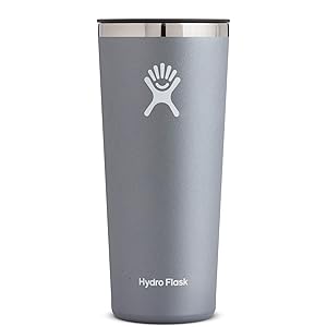 Hydro Flask 22 oz Double Wall Vacuum Insulated Stainless Steel Travel Tumbler Cup with BPA Free Press-in Lid, Graphite