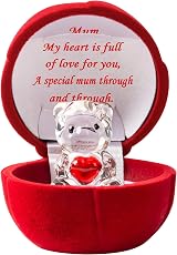 ERWEI Crystal Bear Gift Box for Mum Crystal Figurine 6cm Mom Gift view 1