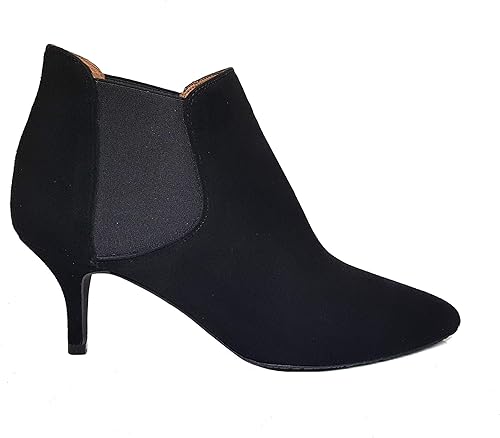 ladies navy leather ankle boots uk