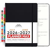 July 2026-2027 Planner 8.5 x 11 Pro Max - Dated Productivity &amp; Academic 2026-2027 - Daily, Weekly &amp; Monthly Planner With July Start Date - A4 - Productivity Store
