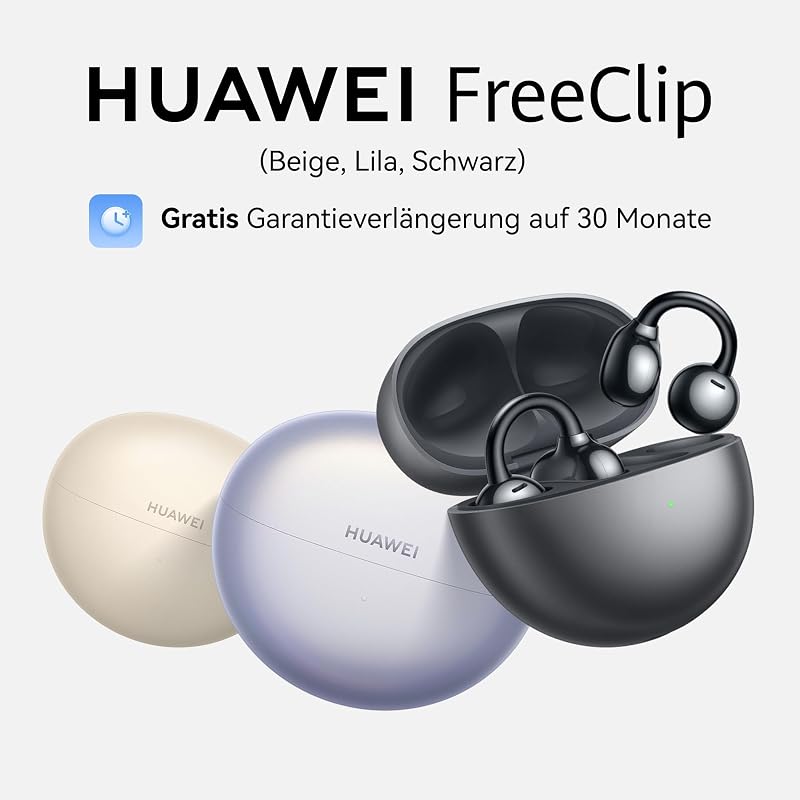 FreeClip Kabellose Kopfhörer, Schwarz