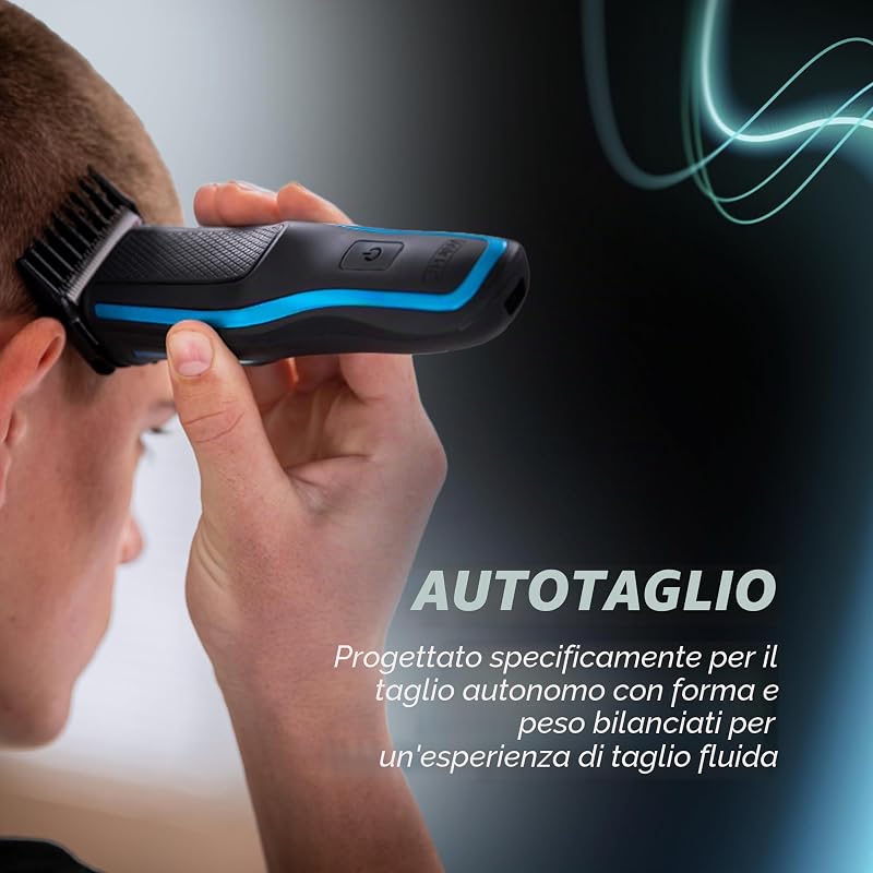 Self Clip 360 Tagliacapelli fai-da-te al litio ricaricabile da uomo