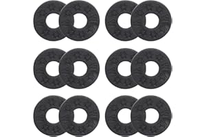 Coufce Guitar Strap Locks Premium Strap Blocks for Guitar Protection Set of 12 Silicone Strap Locks in Black