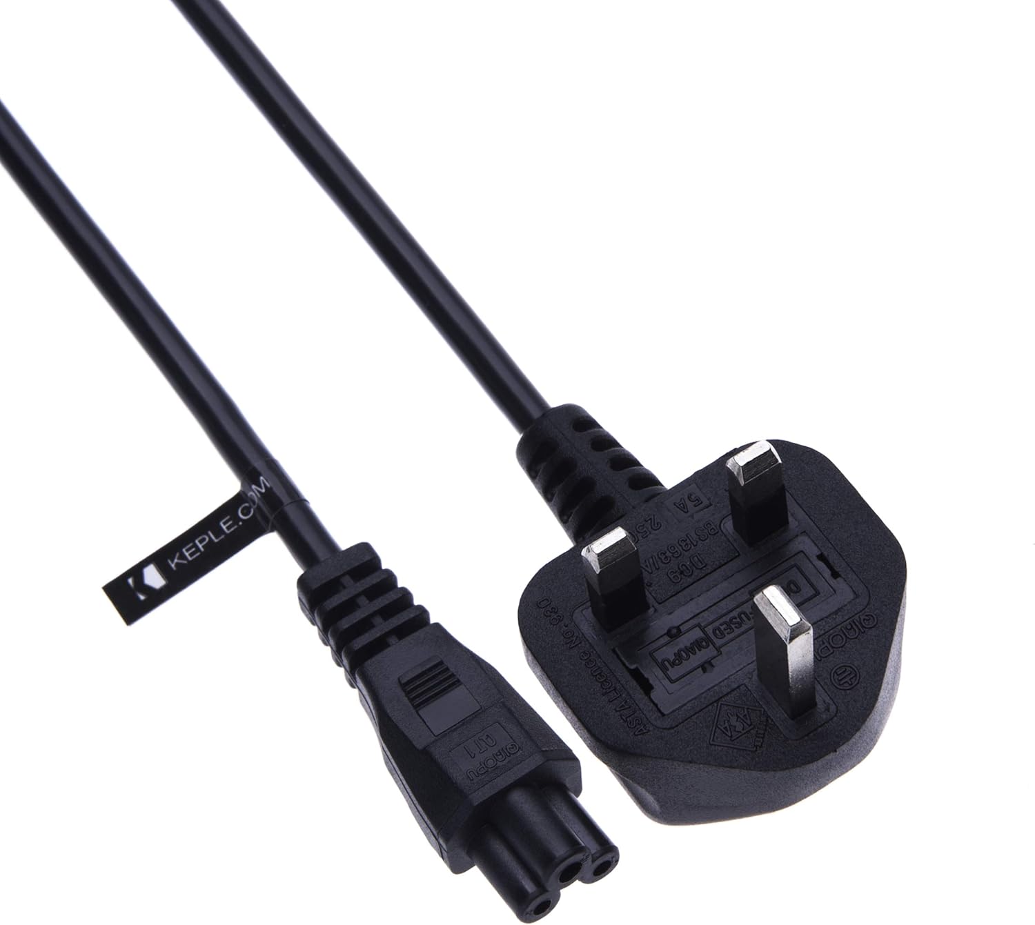 UK Mains 3 Pin AC Wall Power Cord C5 Cable for Acer Dell, HP, Sony, Vaio, Delta/Lenovo ThinkPad, IdeaPad, X1, Yoga, Edge