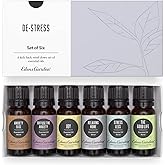 Edens Garden Essential Oils De-Stress 6 Set – 100% Pure Therapeutic Grade, Undiluted Aromatherapy Blends for Relaxation, Calming & Mood – Ideal for Diffusers, Home, Office & Self-Care, 10 ml/ 6 Pack