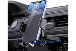 Qifutan Metal CD Slot Phone Holder Mount for Car - Upgraded Thick Cases Friendly iPhone Holder for CD Player - Fits All Smartphones