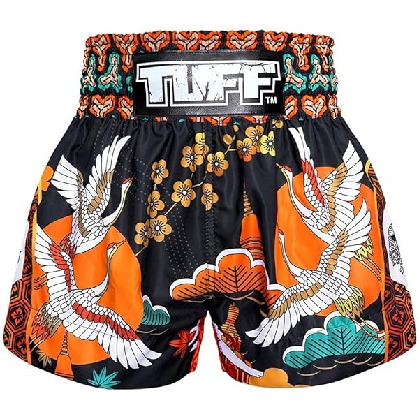 Las Mejores Ofertas En Negro Muay Thai Pantalones Cortos De Boxeo