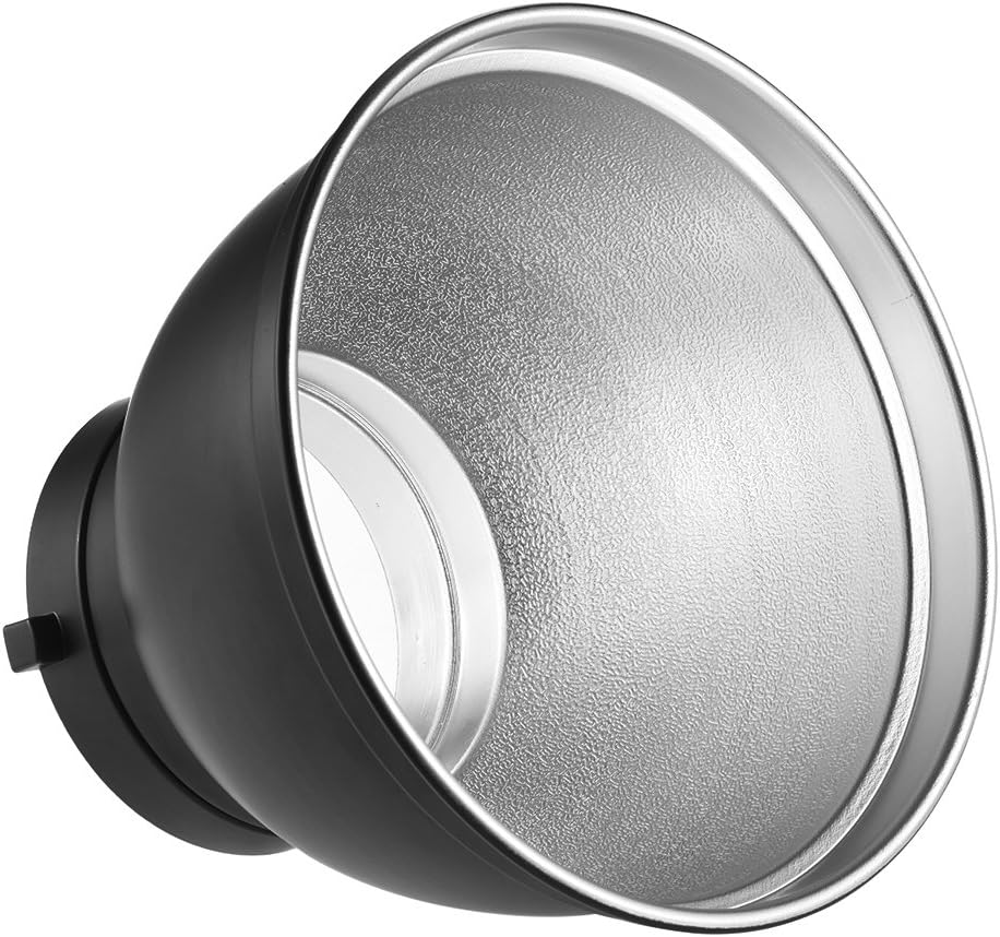 Andoer 7 Inch Standard Reflector Flat Diffuser Lamp with 60° Honeycomb Grid for Bowens Mounting for Flash Studio Strobe Speedlite (Reflector) - Image 3