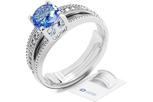 Ring Sizer Adjuster for Loose Rings - Fits Flat Bands Up to 6mm, 6 Pack Easy-Clip Guards, Spacers & Tighteners, Reduces Size by 0.5-1, Invisible Design for Women & Men by 5 STARS UNITED