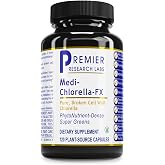 Premier Research Labs Medi Chlorella-FX - 120 Vegetarian Capsules | Chlorella Capsules, Chlorophyll, Organic Pills for Women &amp; Men, Chlorophyll Supplement