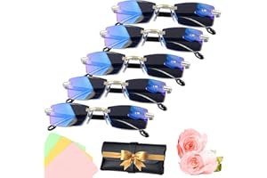 Upgraded Blue Glasses Self Adjusting For Women & Men,Auto Focus Intelligent Dual Focus Eye Glasses Far And Near