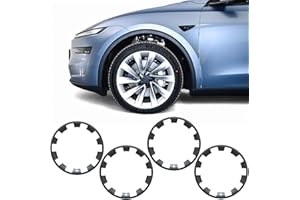 OJOYME Wheel Rim Protector for Tesla Model Y Juniper,Wheels Rim Cover Set of 4 Tire Trim Rings Model y Accessories Corrosion Resistant Easy to Install(Model Y Juniper (2025-2026)
