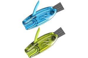 JICNUSK 4 in 1 Cup Lid Gap Cleaning Brush Set 2 Pcs - Multifunctional Bottle Cleaning Brush Tools for Home Kitchen and Travel Cleaning | Portable Silicone Cup Lid Cleaner in 2 Colors