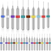 Lothee 30 Pcs Micro Drill Bits Set Tungsten Carbide PCB Jewelry,0.1-1.0 Mm | Shank for CNC Router, Circuit Board Drilling, Jewelry Stone Engraving, Mini Precision Holes, Flute Cutting Tools