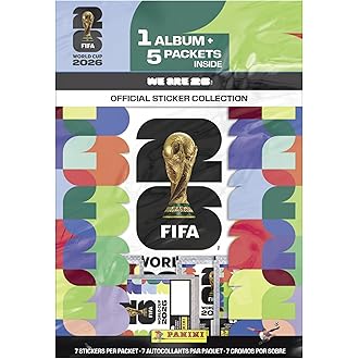2026 Panini World Cup Official Sticker Series (1 x Softcover Album + 10 x Sealed Sticker Packs) - View 5
