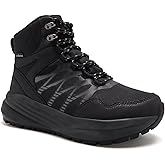 Men's Orthopedic Wide Waterproof Hiking Boots: Comfortable Plantar Fasciitis Work Walking Running Trekking Shoes, Orthotic Non Slip Adventures Mid Ankle Support Trail Sneakers for Foot Pain Relief