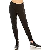 RENESEILLE Women's Casual Joggers Sweatpants – French Terry Elastic Waist Tapered Pants Pockets Workout Running Active