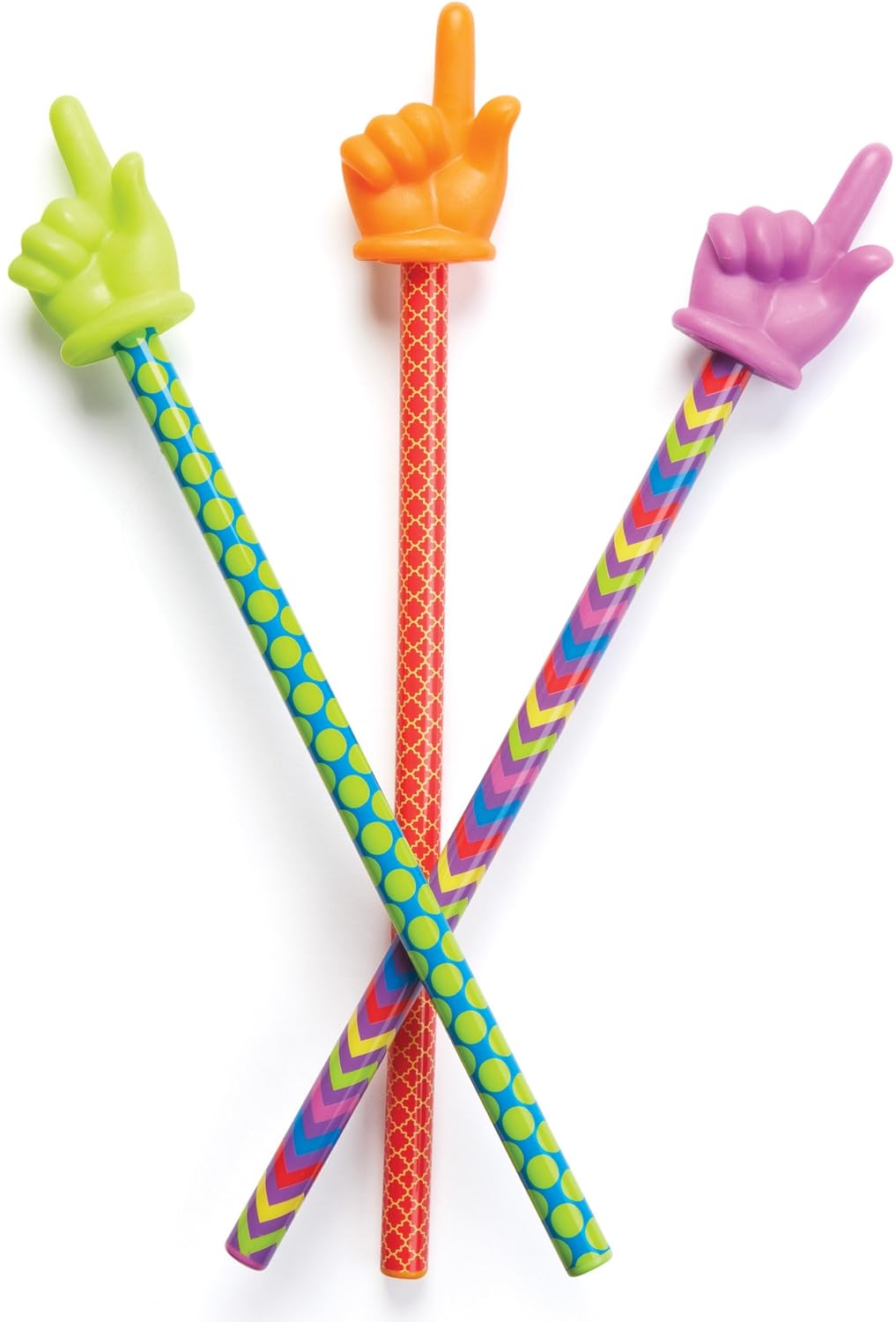 Learning Resources Patterned Hand Pointers, Homeschool, Classroom Helper, Assorted Colors, Set of 3, Ages 3+: Toys & Games