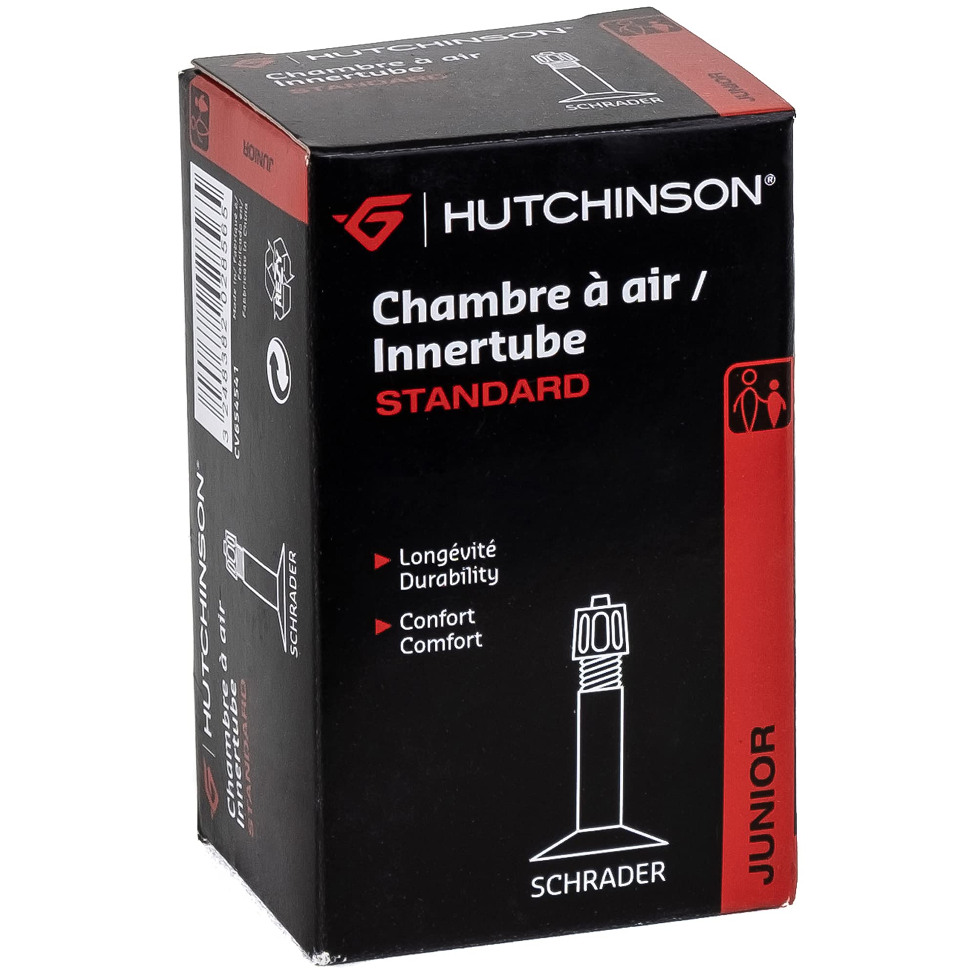 Hutchinson Unisex Adult Inner Tube, Black, 20 x 1.3/8th