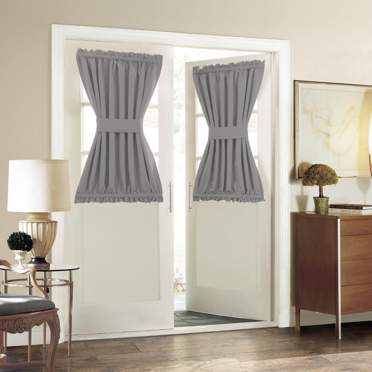 Aquazolax Blackout Rod Pockets Door Window Curtain Back Door Side