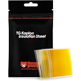 Thermal Grizzly Kapton Insulation Sheet - 50x Stripes (10x60mm) - 40&mu;m Thick High-Temp Polyimide Film for CPU/GPU Tim Protection