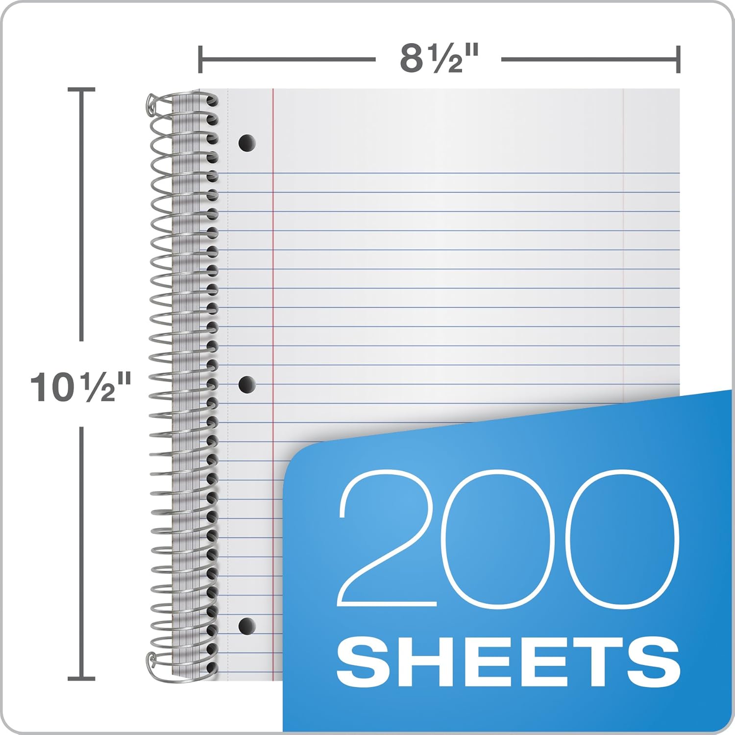 TOPS 5-Subject Wire-Bound Notebook : Office Products