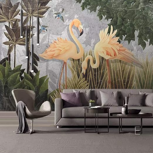 YiShuQiang Wallpaper Fototapeten Tropische Regenwald-Landschaftswand Wandbilder Wohnzimmer Schlafzimmer Büro Flur Dekoration 