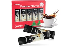 Eastsign 20 Count Instant Coffee Packets,Coffee Gift Set,Freeze-dried Coffee,Enjoy Hot/Cold,100% Arabica Beans,Christmas Stocking Stuffers,Serves for Camping Traveling Office (20 Packets-1.41oz)