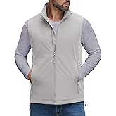 COOFANDY Men's Softshell Vests Outerwear Lightweight Golf Vest Windproof Sleeveless Jacket for Travel Hiking Running