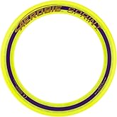 Aerobie Sprint Ring Outdoor Flying Disc, 10 Inches, Yellow | Lightweight Aerodynamic Center Enables Smooth, High Flying Play and Comfortable Catches; Durable Travel Size Flying Ring