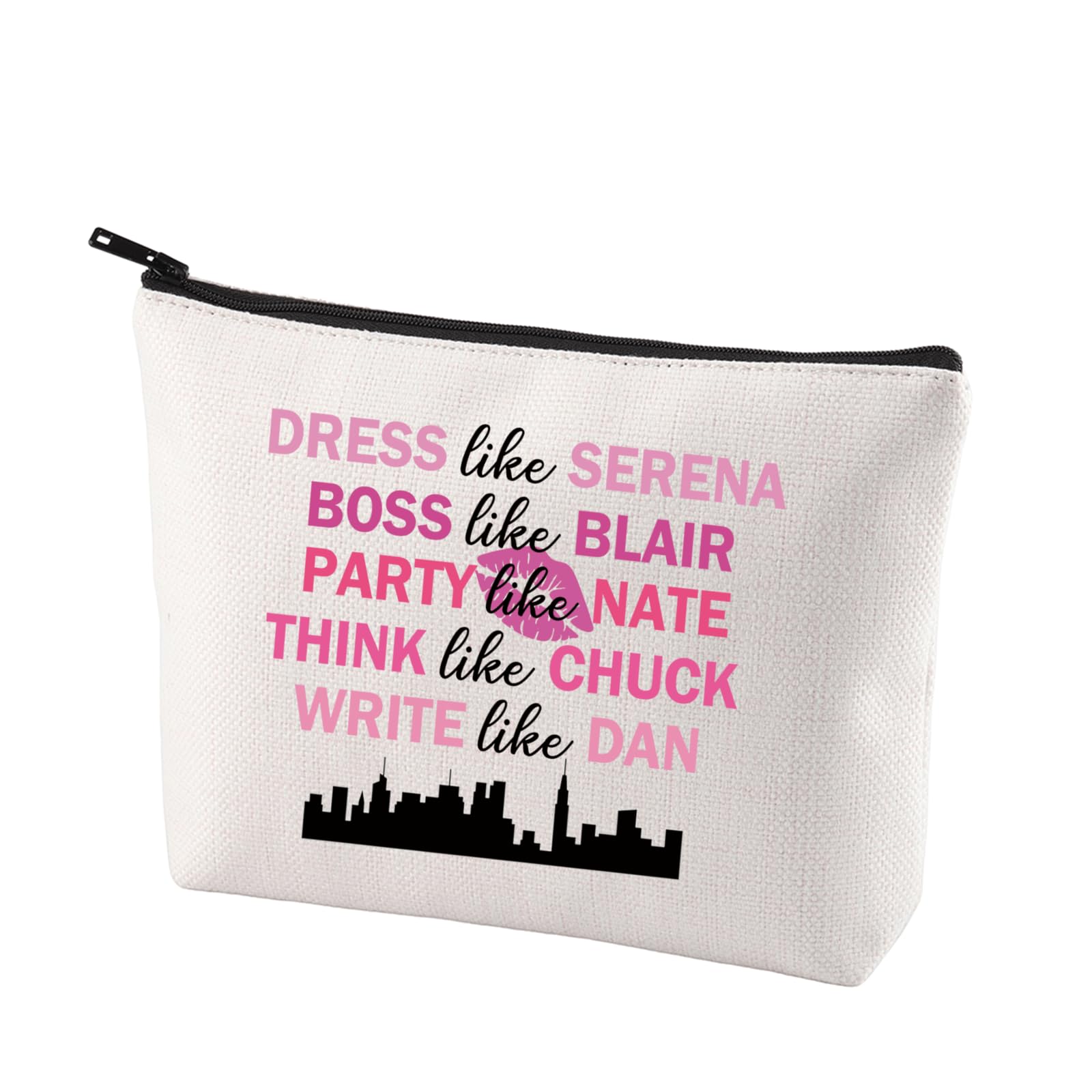Funny TV Show Cosmetic Bag Serena Blair Fans Gift Gossip TV Show Girl Gift (Dress Like Bag)