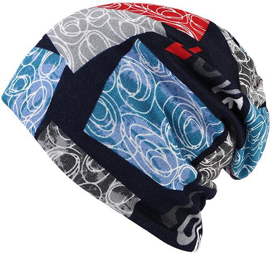 Soothfeel Love Printed Beanie Hat For Women Multi-Function Autumn Winter Warm Bonnet Hat and Collar Scarf