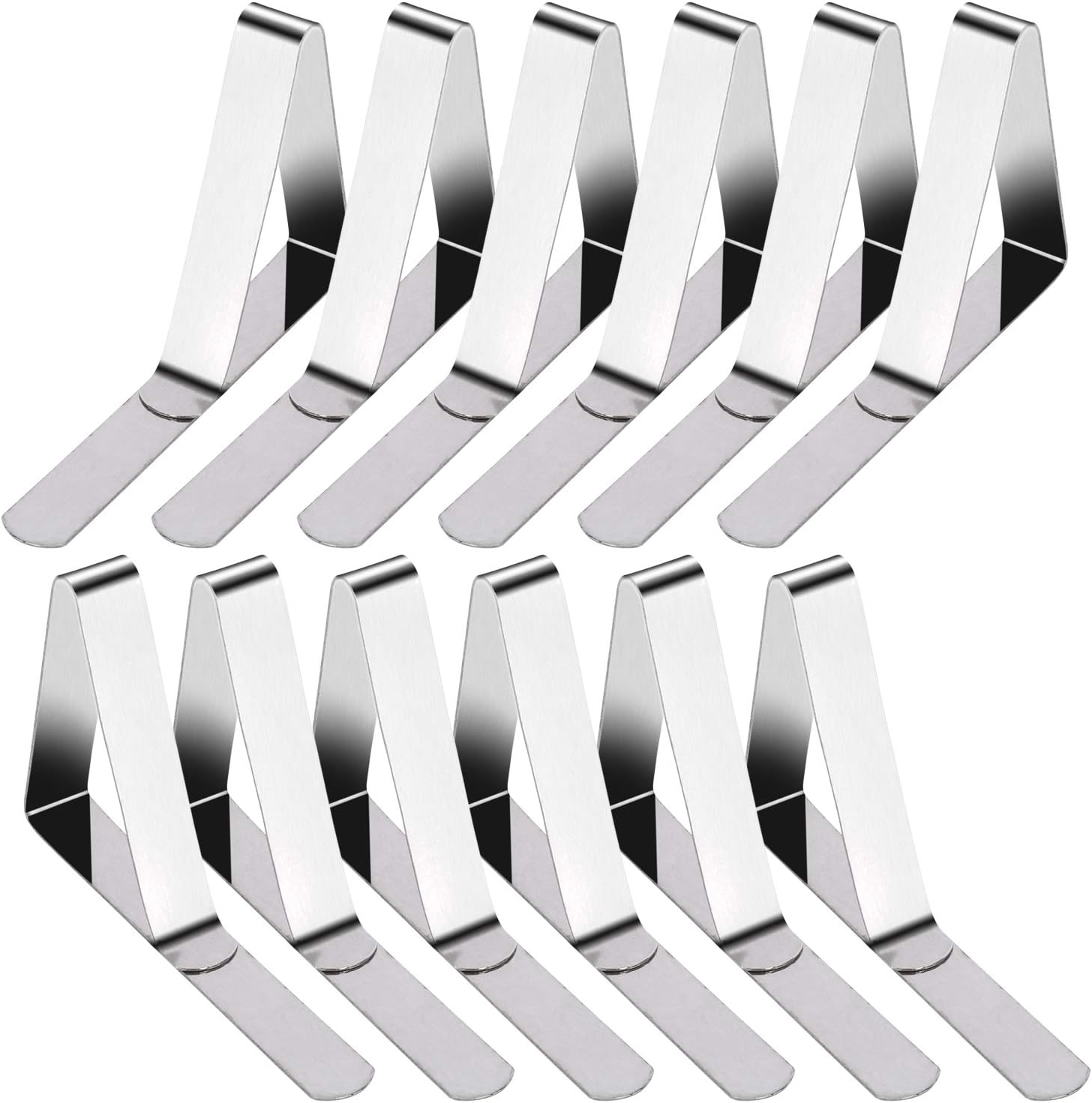 LINPOZONE Large Tablecloth Clips - Tablecloth Holders for Picnic Table, Outdoor, Camping, Patio, Up to 2", 12 Pack