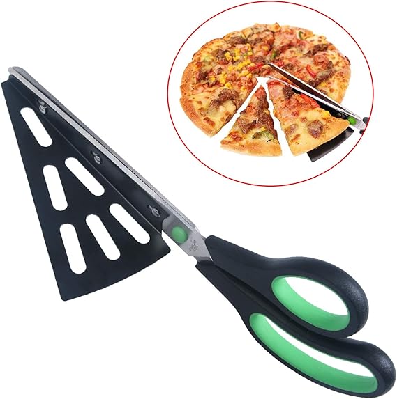 flintronic Pizza Scissors, Stainless Steel Kitchen Shears with