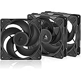 ARCTIC P14 Pro Reverse &ndash; 3 Pack &ndash; 140 mm Premium Fan with Reverse Airflow, PWM Fan with Y Cable Splitter, 400-2650 RPM, 0 RPM <5% PWM, hydrodynamic Bearing, 4-Pin - Black