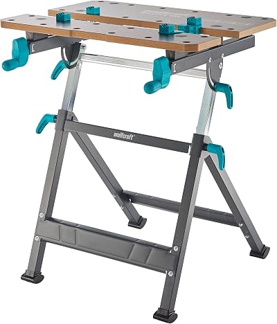 wolfcraft MASTER 650 ERGO Clamping Working Table 6870000 Height Adj Workbench EU