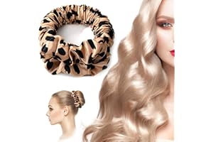 Lanzhire Heatless Hair Curler to Sleep In, No Heat Curls Headband Soft Sleep Tie Scrunchie Silk Lazy Rollers for Long hair Ov